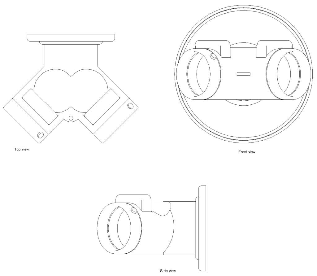 Siamese Connection CAD Block Free DWG Download preview
